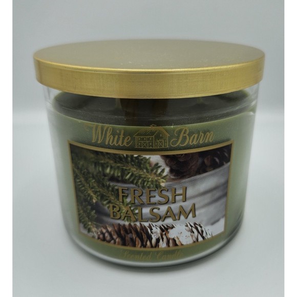 Bath & Body Works Fresh Balsam 3 Wick Scented Candle 14.5oz  🎄 - Picture 1 of 4